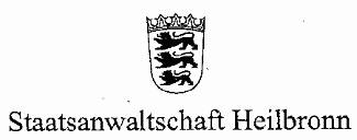 Staatsanwaltschaft Heilbronn - Verfügung vom 17.04.2012 Staatsanwaltschaft Heilbronn - Verfügung vom 17.04.2012