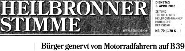 Auszug aus der Titelseite der Printausgabe vom 03.04.2012 Auszug aus der Titelseite der Printausgabe vom 03.04.2012
